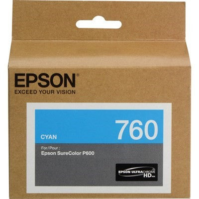 EPSON C13T760200 760 CYAN INK CARTRIDGE