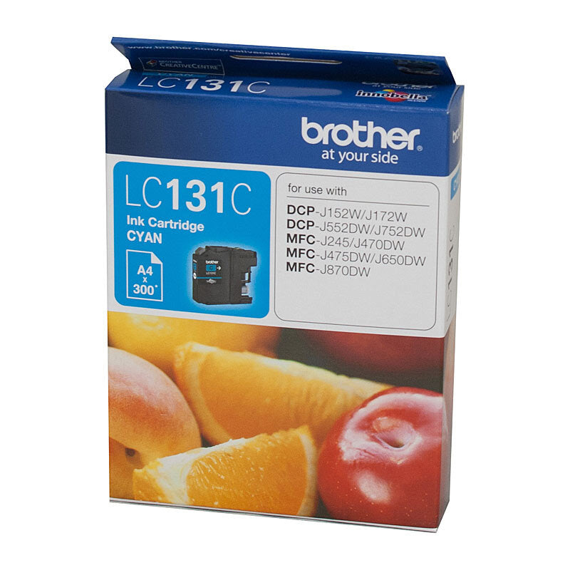 BROTHER LC131 CYAN INK CARTRIDGE