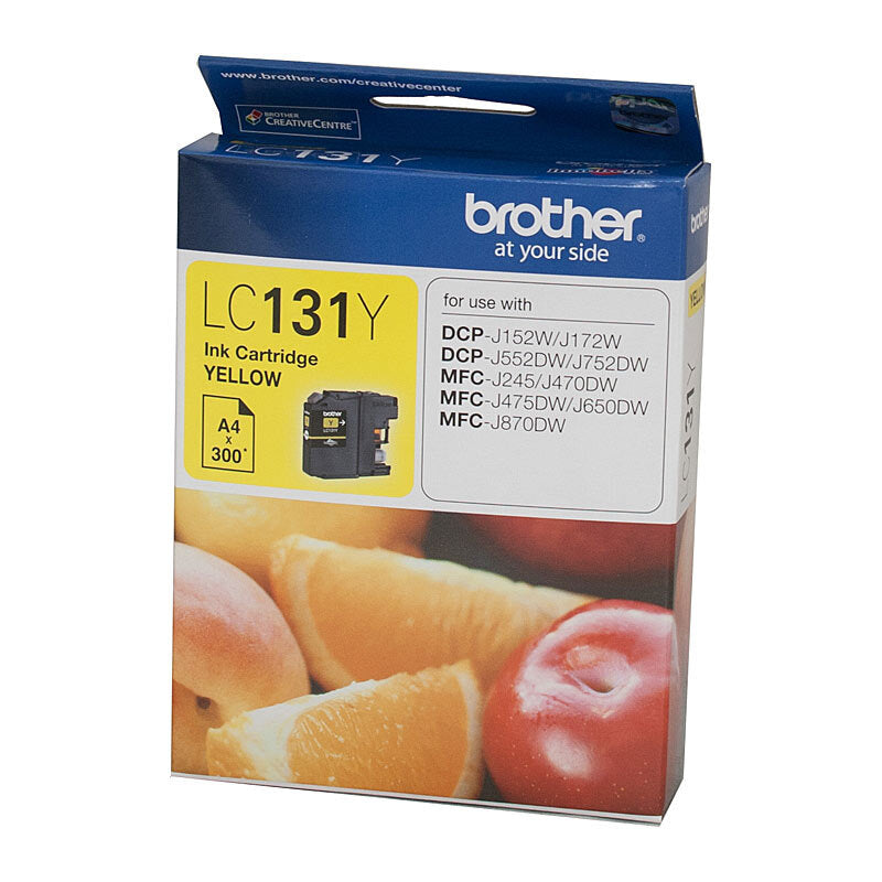 BROTHER LC131 YELLOW INK CARTRIDGE