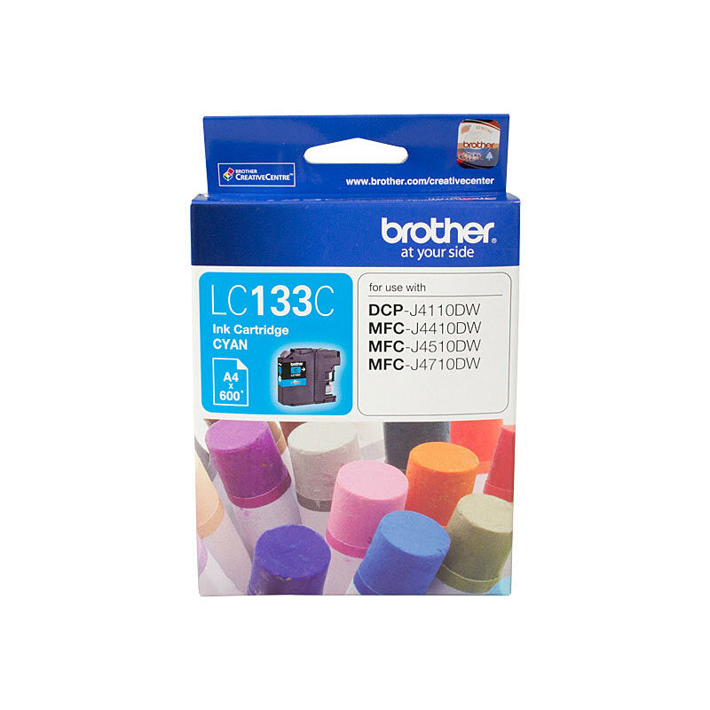 BROTHER LC133 CYAN INK CARTRIDGE