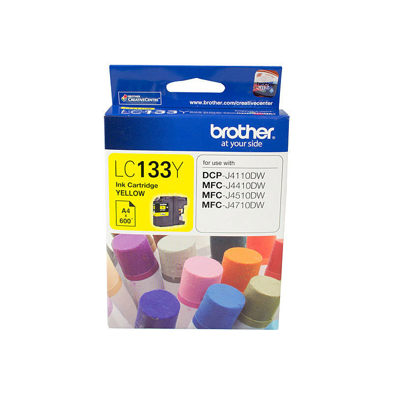 BROTHER LC133 YELLOW INK CARTRIDGE