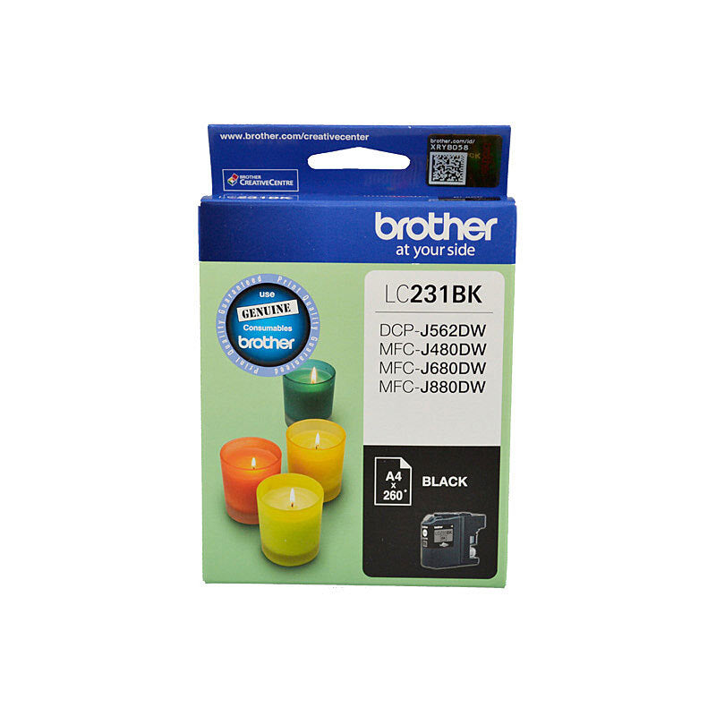 BROTHER LC231 BLACK INK CARTRIDGE
