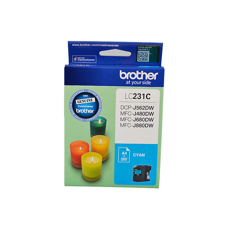 BROTHER LC231 CYAN INK CARTRIDGE