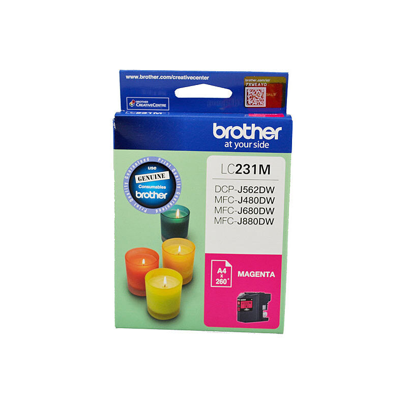 BROTHER LC231 MAGENTA INK CARTRIDGE