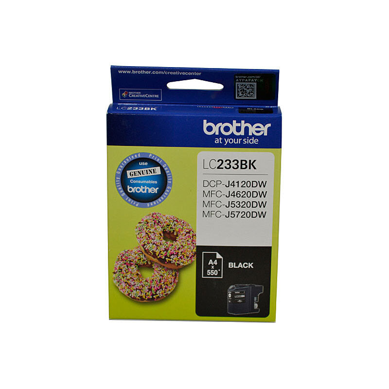 BROTHER LC233 BLACK INK CARTRIDGE