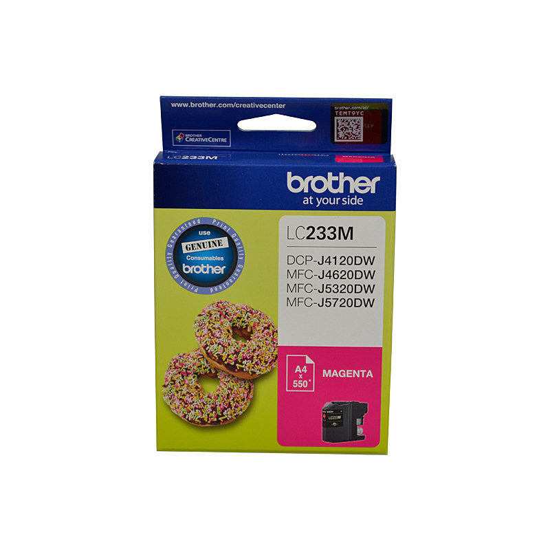 BROTHER LC233 MAGENTA INK CARTRIDGE