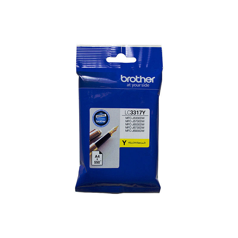 BROTHER LC3317 YELLOW INK CARTRIDGE