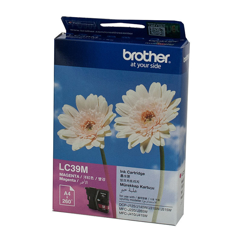 BROTHER LC39 MAGENTA INK CARTRIDGE