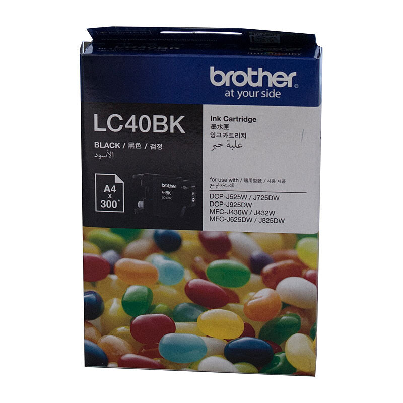 BROTHER LC40 BLACK INK CARTRIDGE