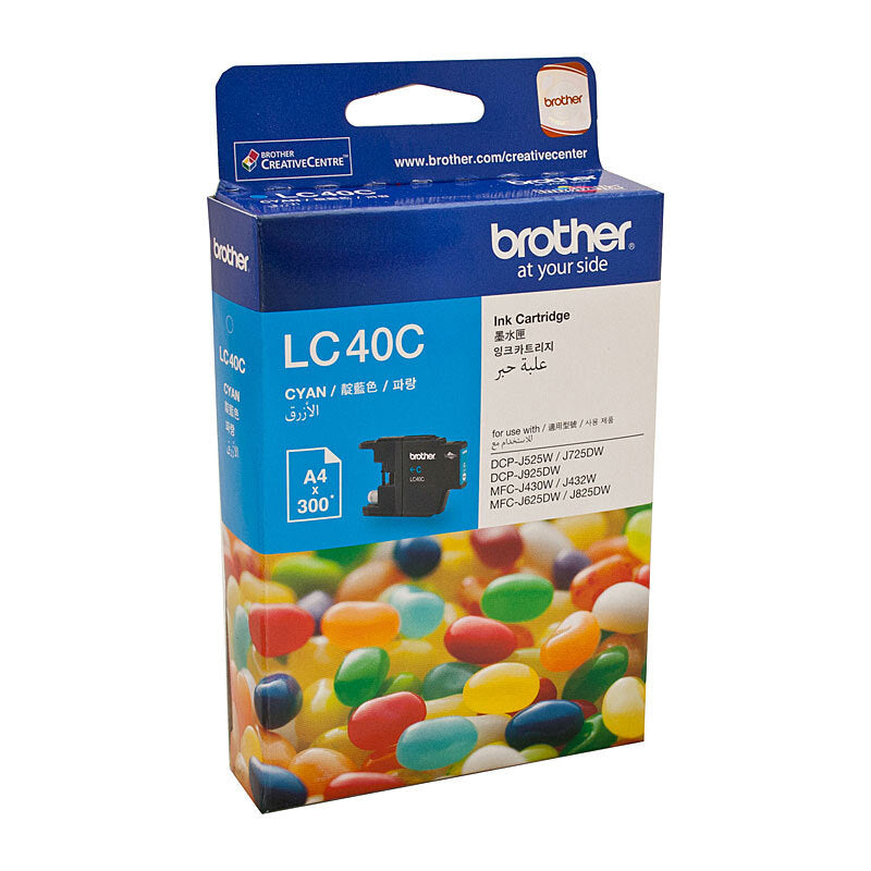 BROTHER LC40 CYAN INK CARTRIDGE