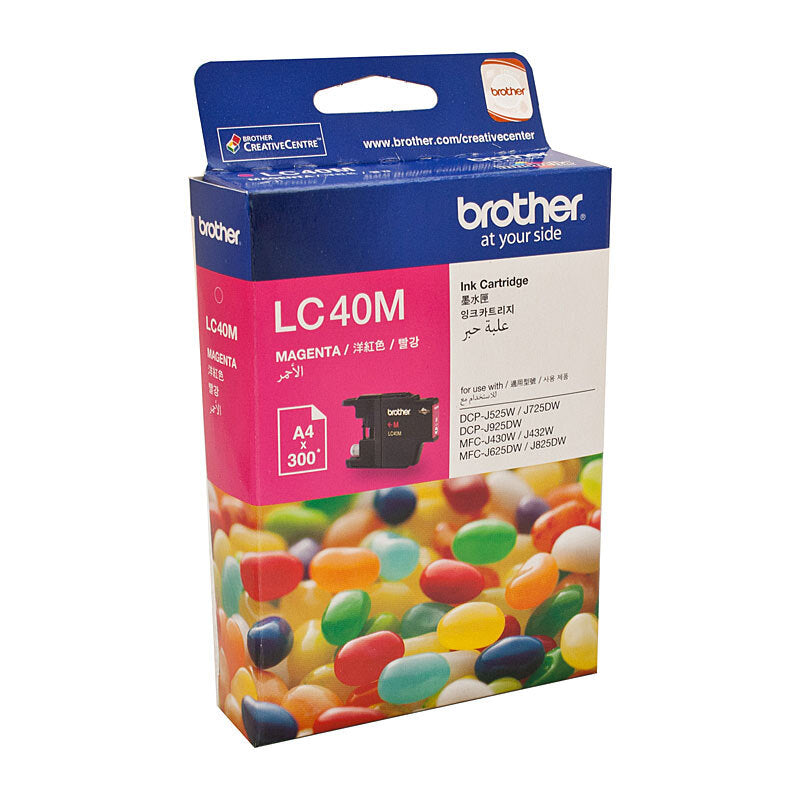 BROTHER LC40 MAGENTA INK CARTRIDGE