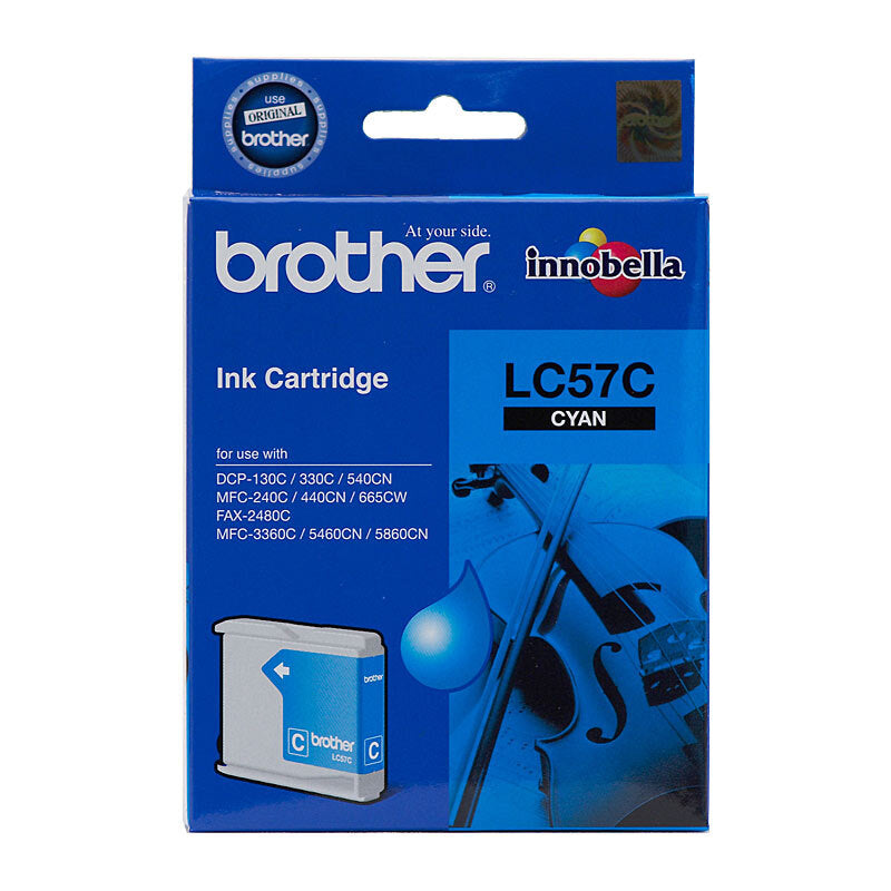 BROTHER LC57 CYAN INK CARTRIDGE