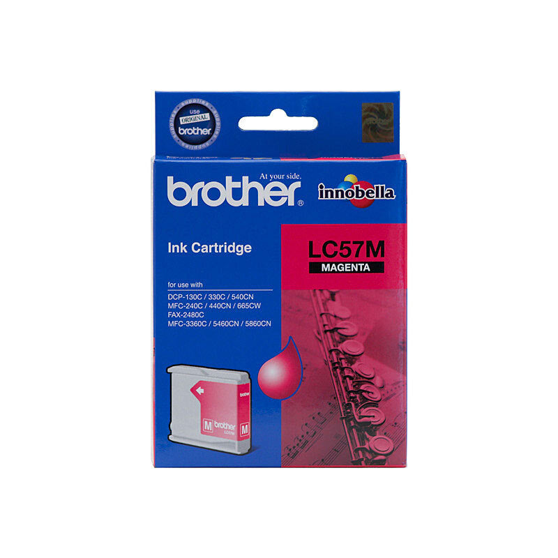 BROTHER LC57 MAGENTA INK CARTRIDGE