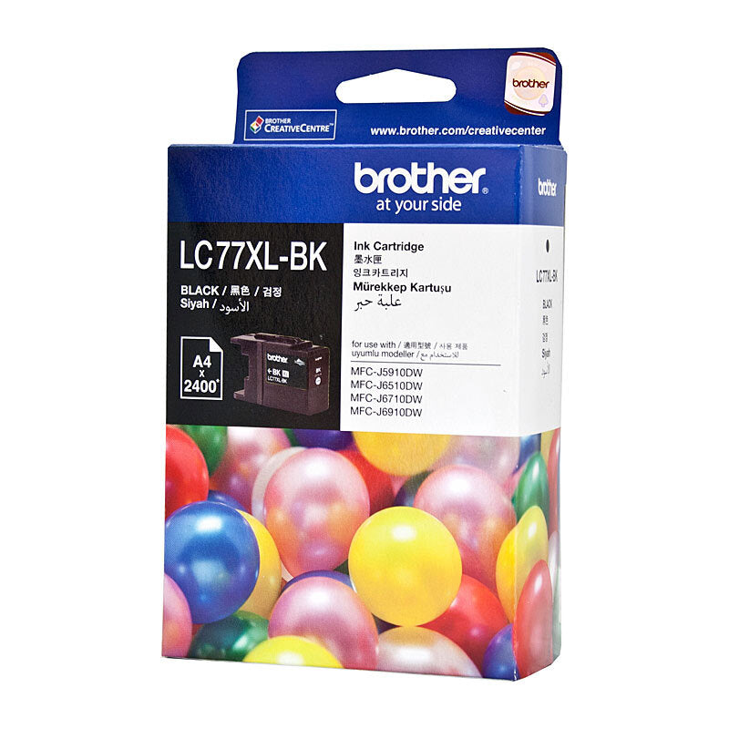 BROTHER LC77XL BLACK INK CARTRIDGE