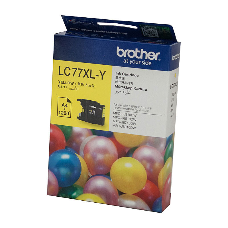 BROTHER LC77XL YELLOW INK CARTRIDGE