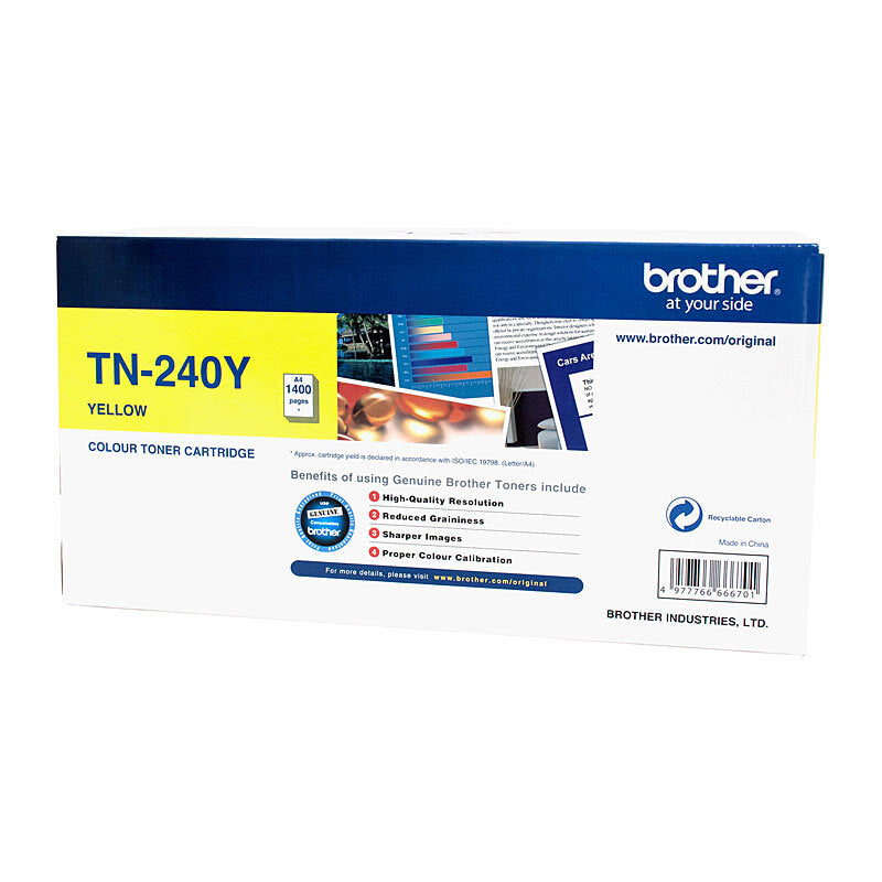 BROTHER TN240 YELLOW TONER CARTRIDGE