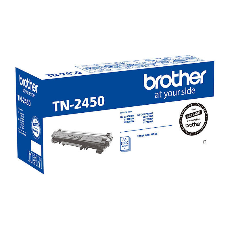 BROTHER TN2450 BLACK TONER CARTRIDGE