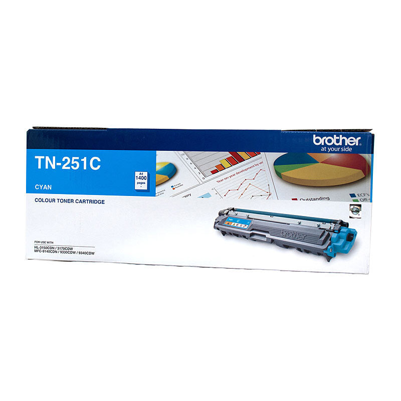 BROTHER TN251 CYAN TONER CARTRIDGE STANDARD YIELD