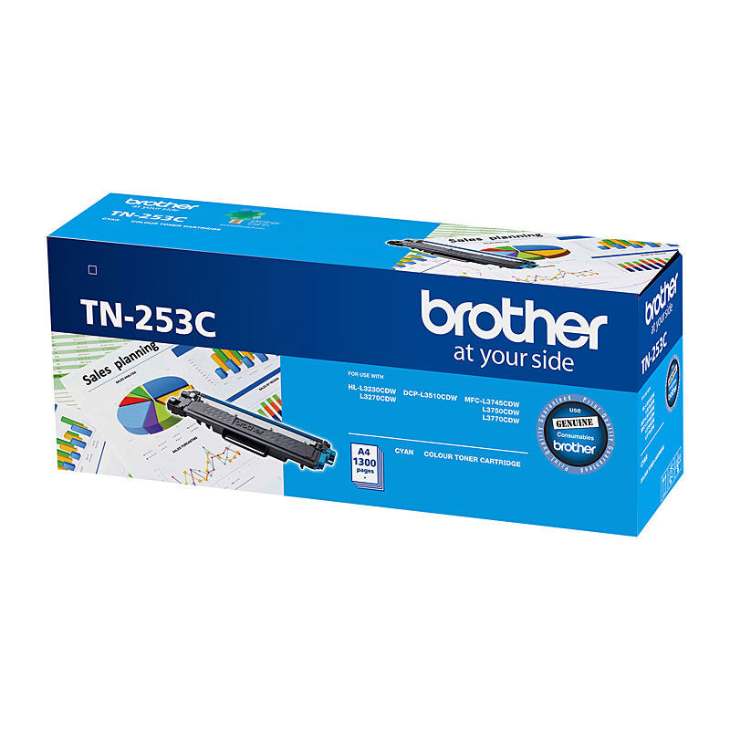 BROTHER TN253 CYAN LASER TONER CARTRIDGE