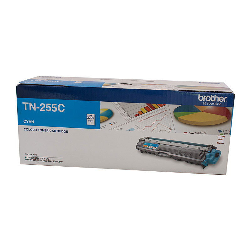 BROTHER TN255 CYAN TONER CARTRIDGE HIGH YIELD