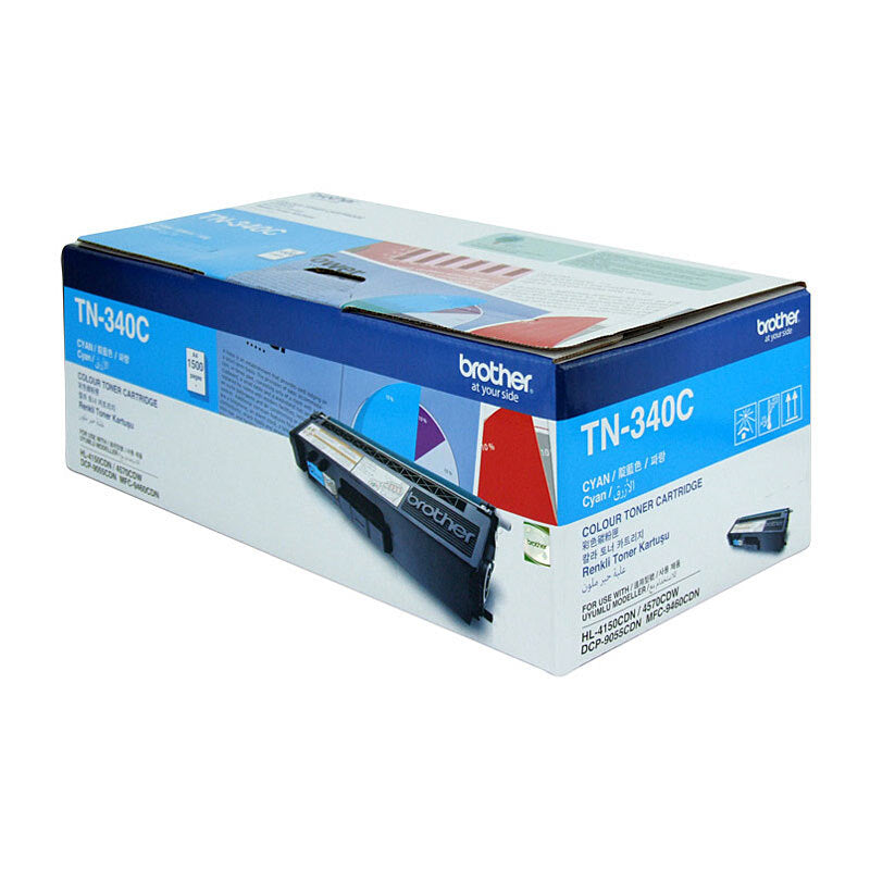 BROTHER TN340 CYAN TONER CARTRIDGE STANDARD YIELD