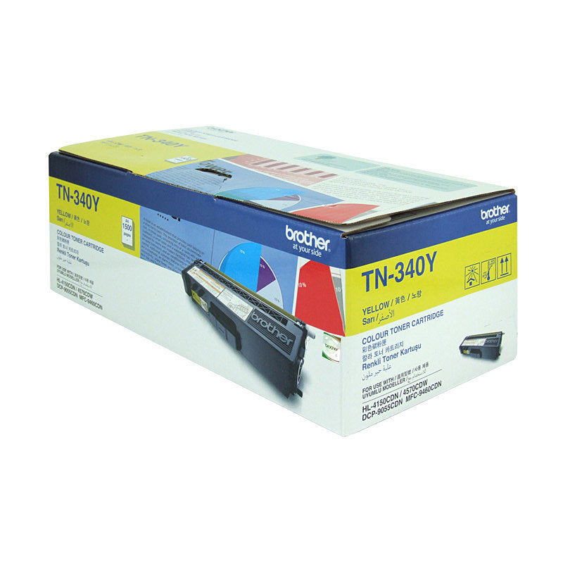 BROTHER TN340 YELLOW TONER CARTRIDGE STANDARD YIELD