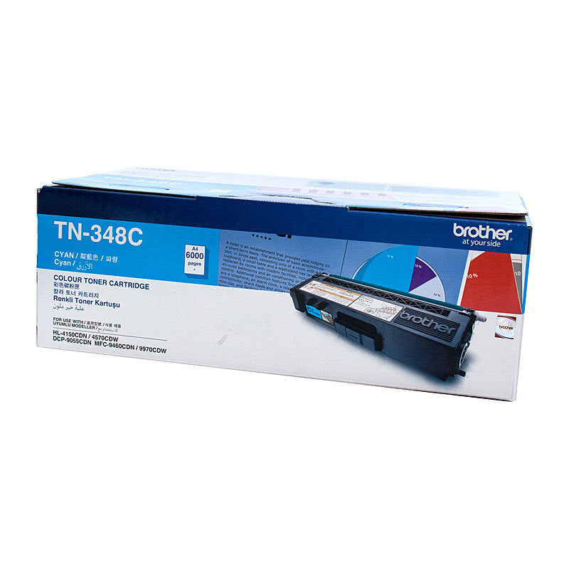 BROTHER TN348 CYAN TONER CARTRIDGE HIGH YIELD