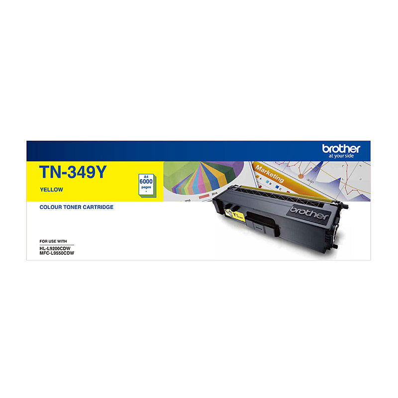 BROTHER TN349 YELLOW TONER CARTRIDGE HIGH YIELD