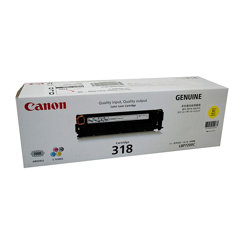 CANON CART318 YELLOW TONER CARTRIDGE
