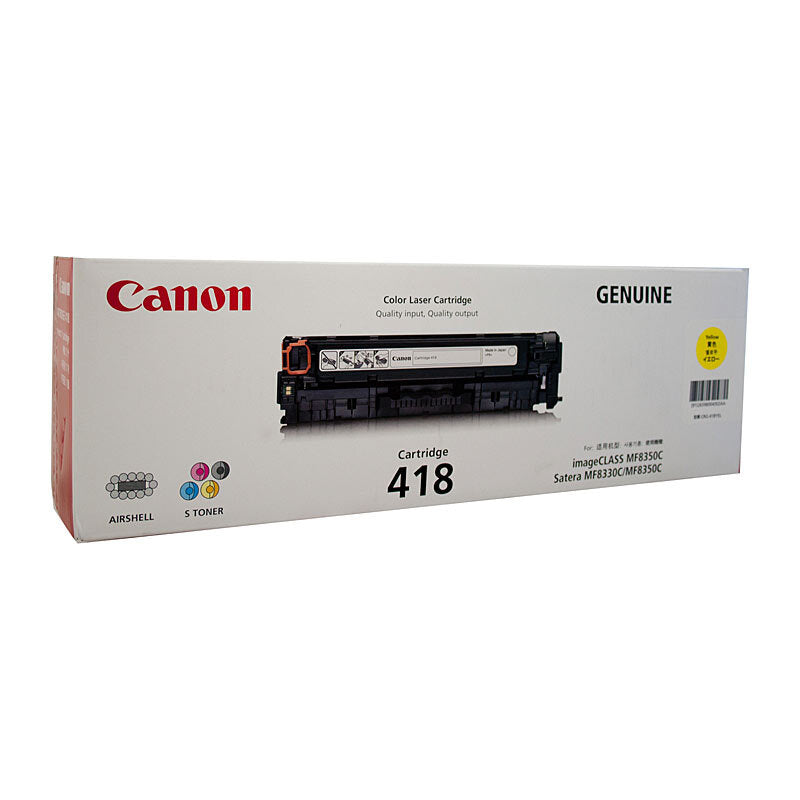 CANON CART418 YELLOW TONER CARTRIDGE