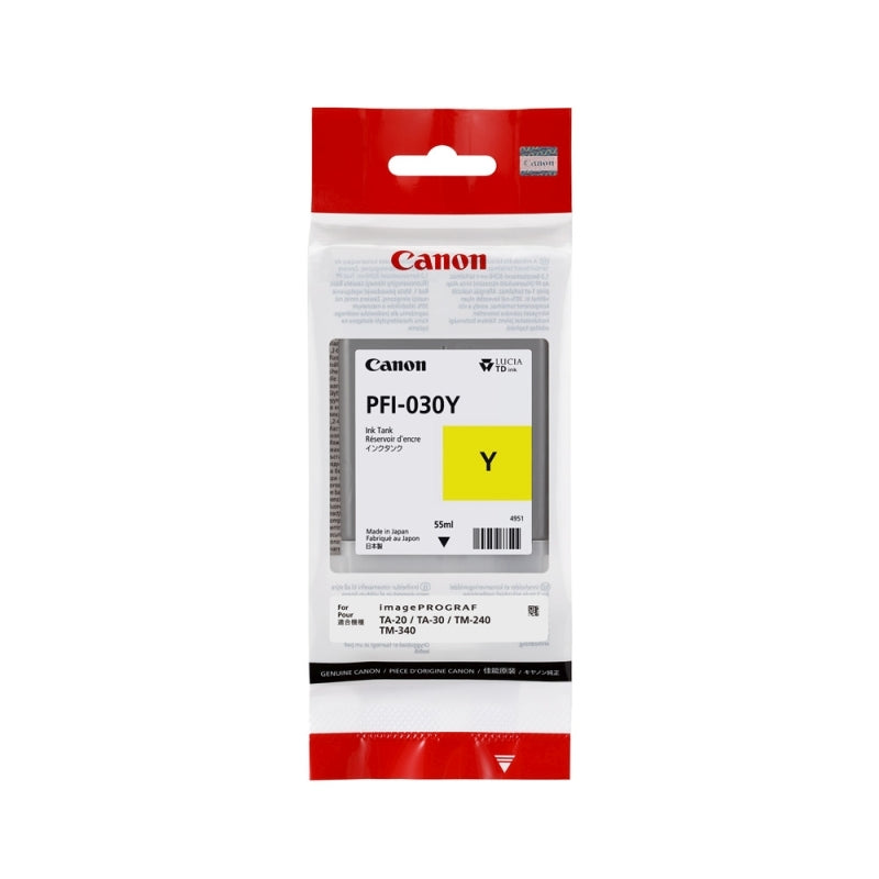 CANON PFI030 YELLOW INK CARTRIDGE