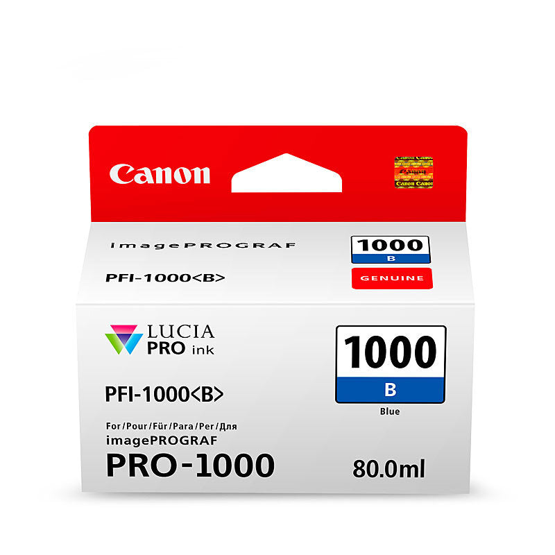 CANON PFI1000 BLUE INK CARTRIDGE