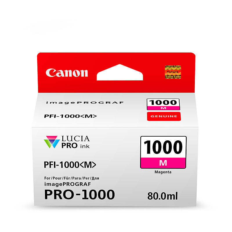 CANON PFI1000 MAGENTA INK CARTRIDGE