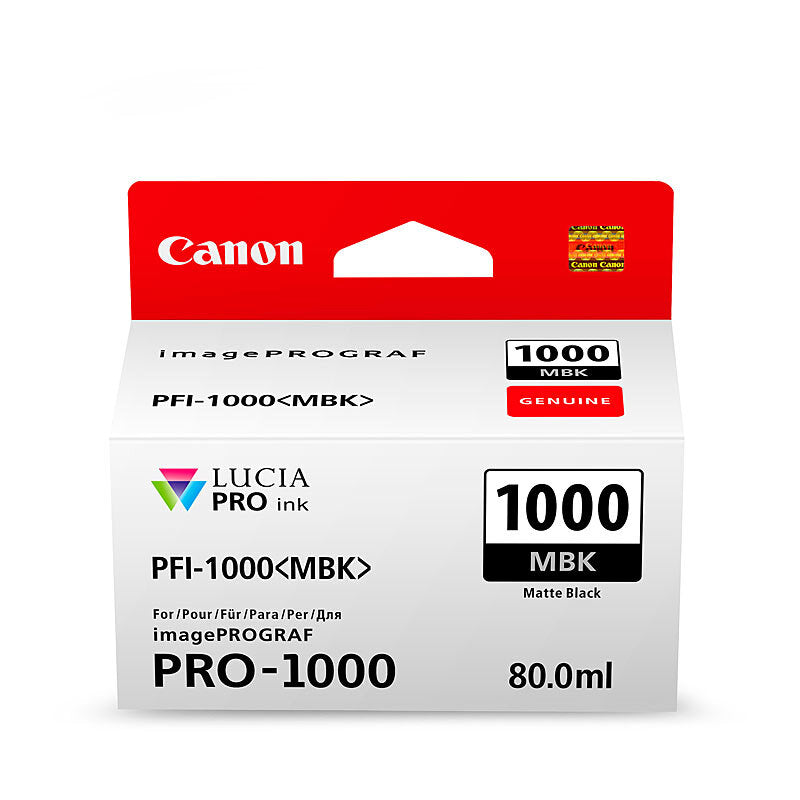CANON PFI1000 MATT BLACK INK CARTRIDGE