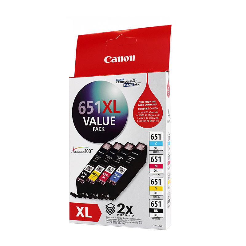 CANON CLI651XL INK VALUE PACK BK/C/M/Y