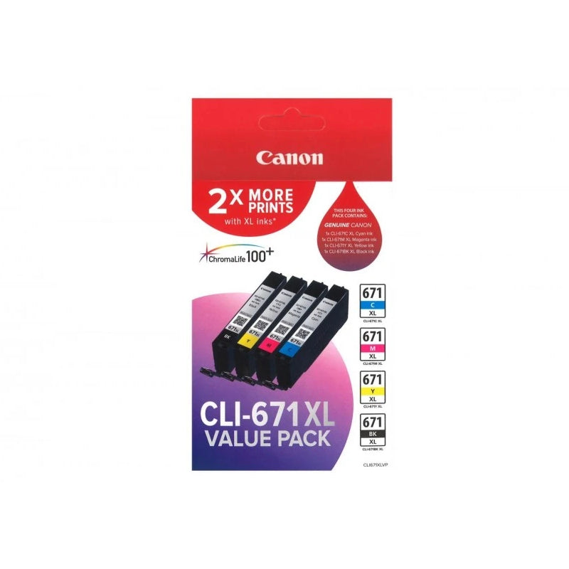 CANON CLI671XL KCMY VALUE PACK