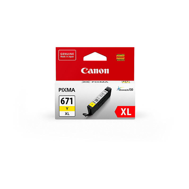 CANON CLI671XL HIGH YIELD YELLOW INK CARTRIDGE