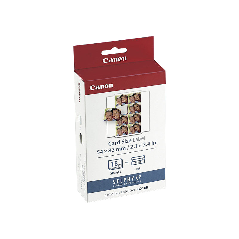 CANON KC18IL INK LABEL AND PAPER PACK