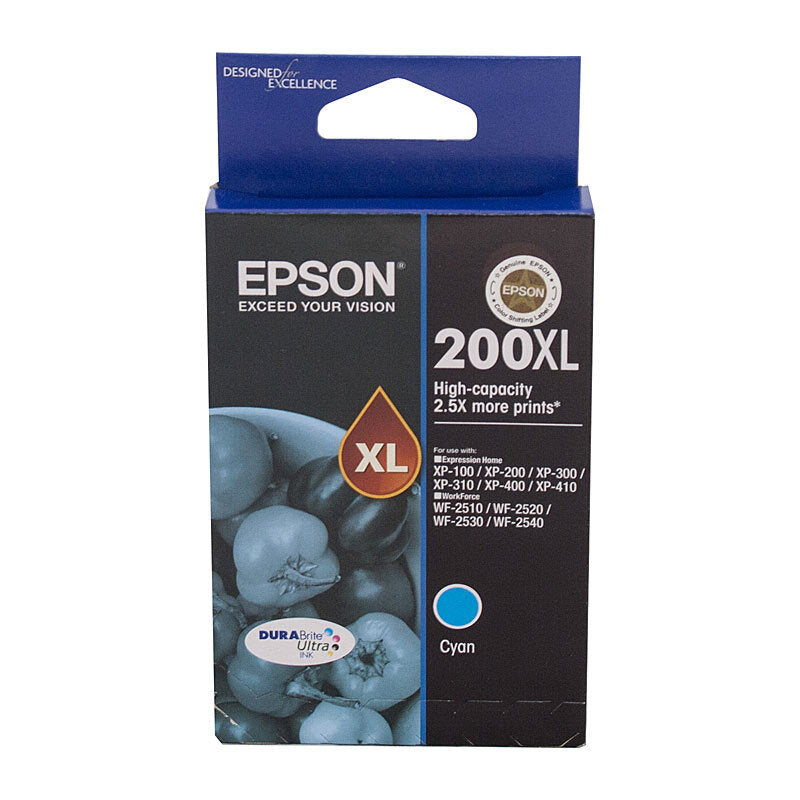EPSON T2012 200XL HIGH YIELD CYAN INK CARTRIDGE