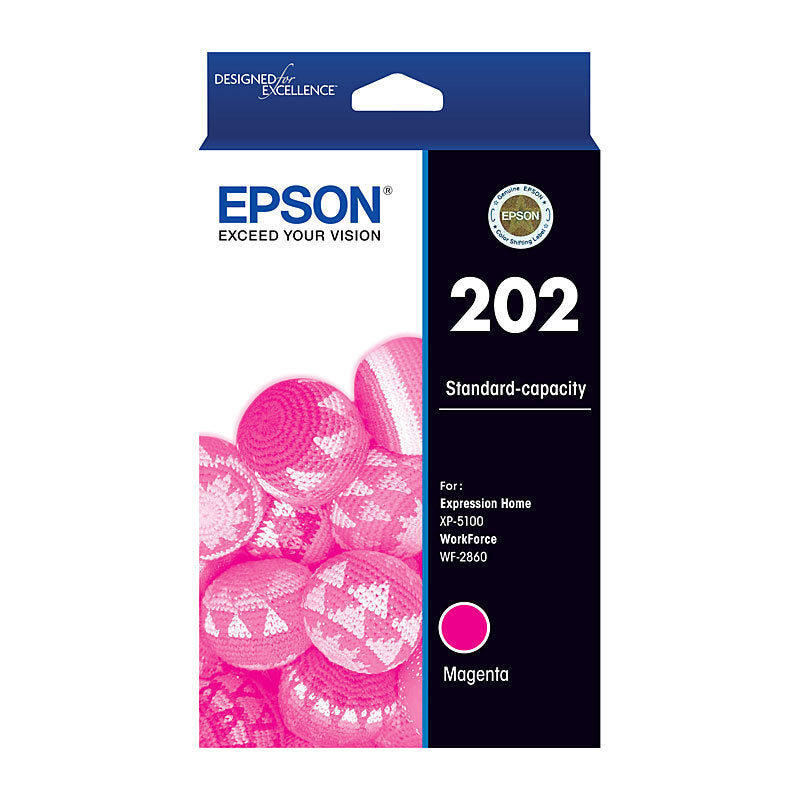 GENUINE EPSON C13T02N392 202 MAGENTA STANDARD INK CARTRIDGE