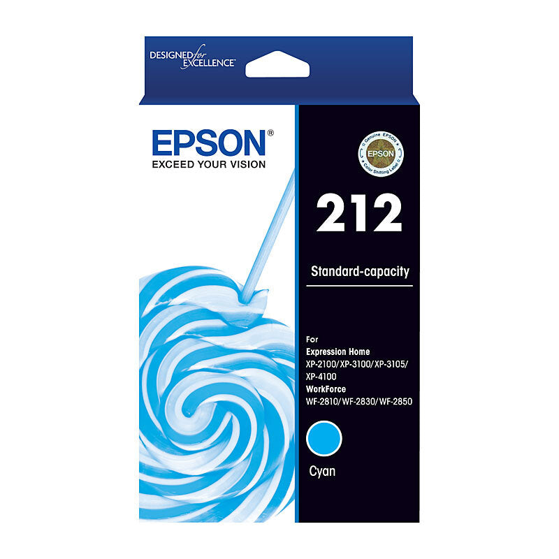 EPSON C13T02R292 212 CYAN INK CARTRIDGE