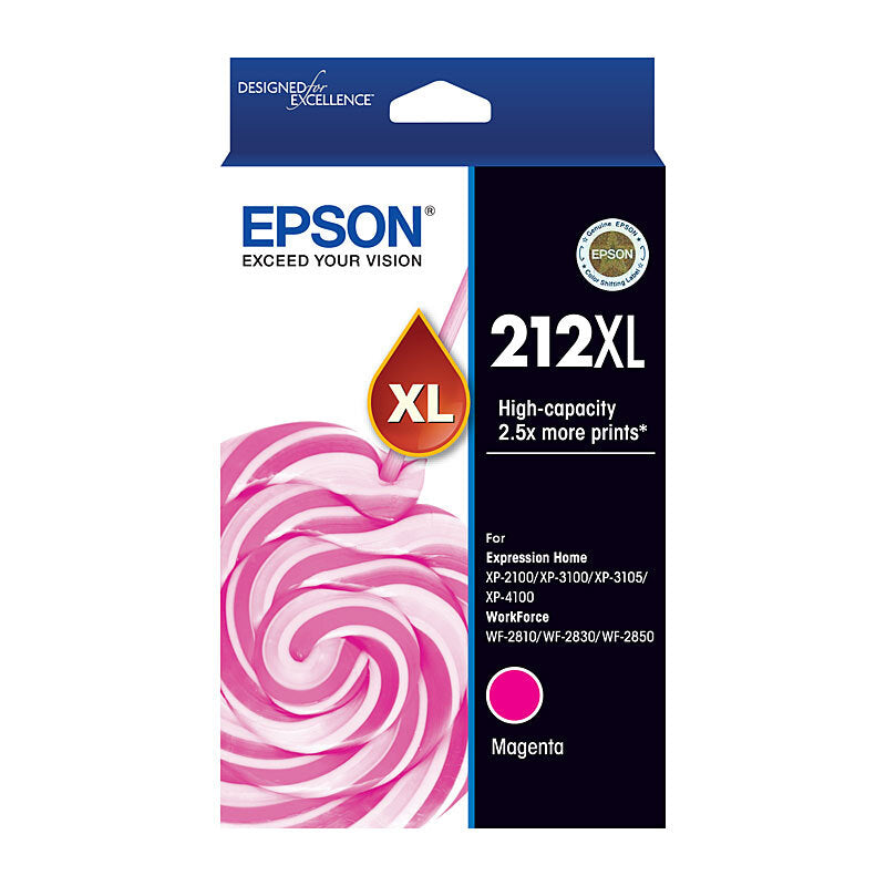 EPSON C13T02X392 212 HIGH YIELD MAGENTA INK CARTRIDGE