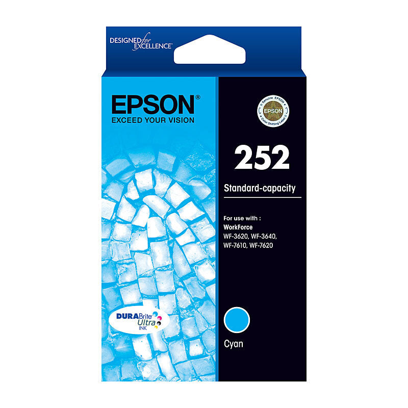 EPSON T2522 252 CYAN INK CARTRIDGE