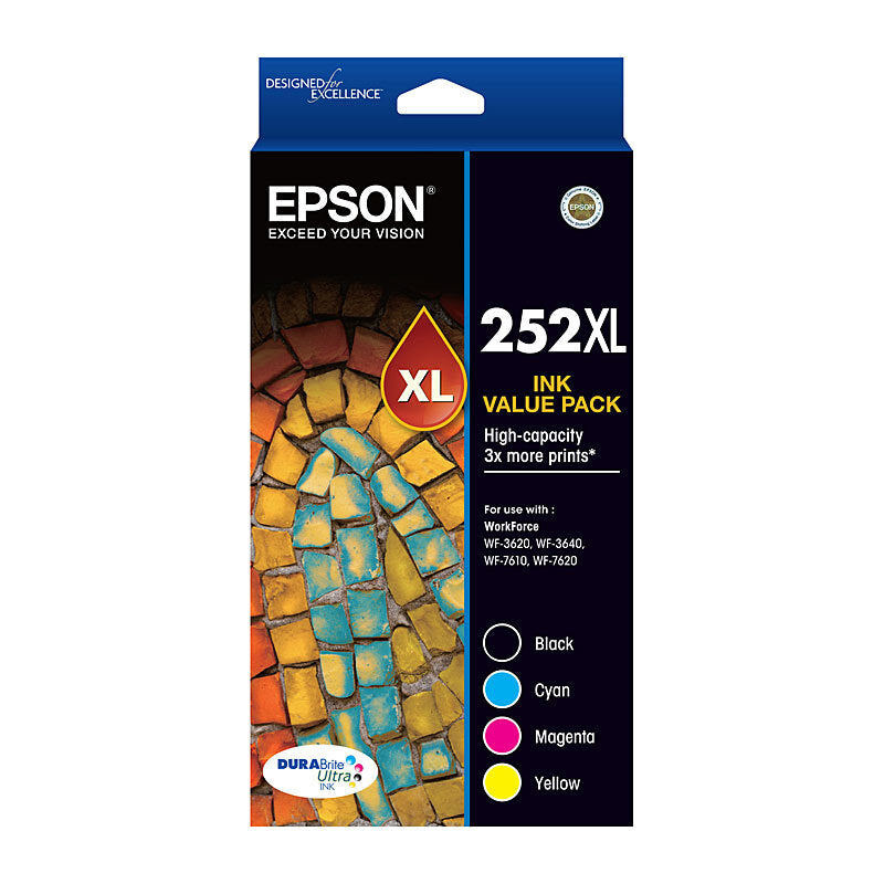EPSON T2536 252XL INK VALUE PACK B C M Y