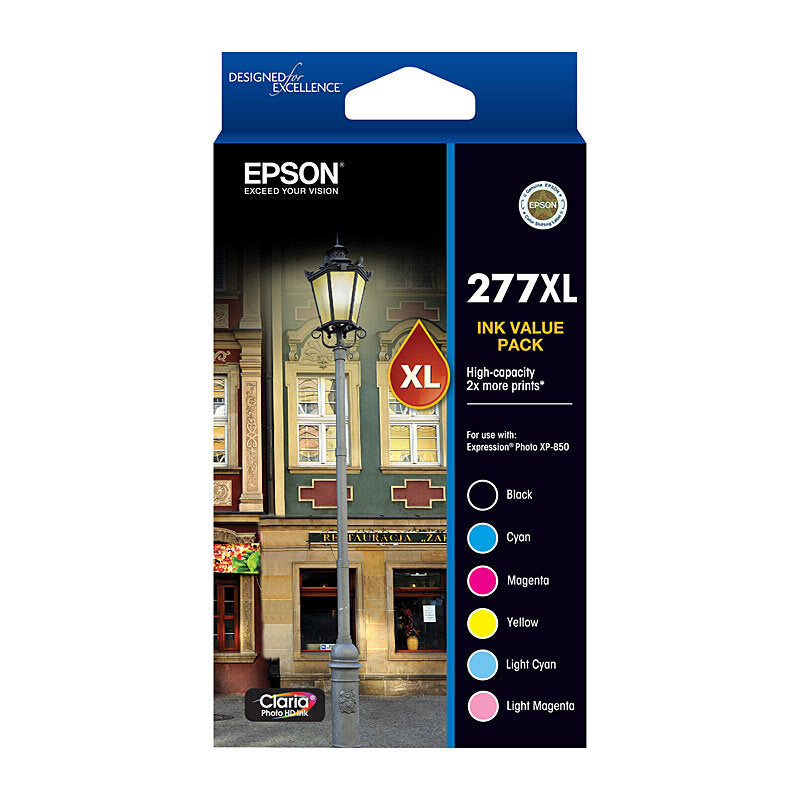 EPSON 277XL HIGH YIELD VALUE PACK C13T278892 B C M Y LC LM