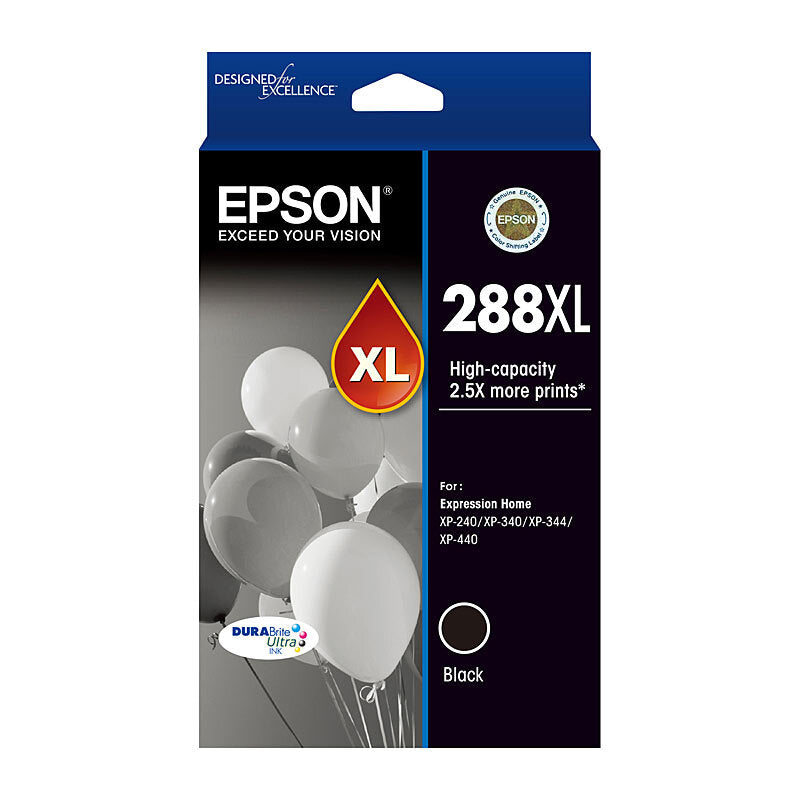 EPSON T306192 288XL BLACK HIGH YIELD INK CARTRIDGE