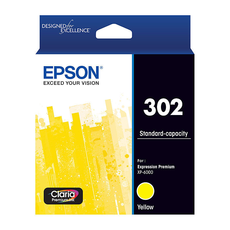EPSON C13T01W492 302 YELLOW INK CARTRIDGE