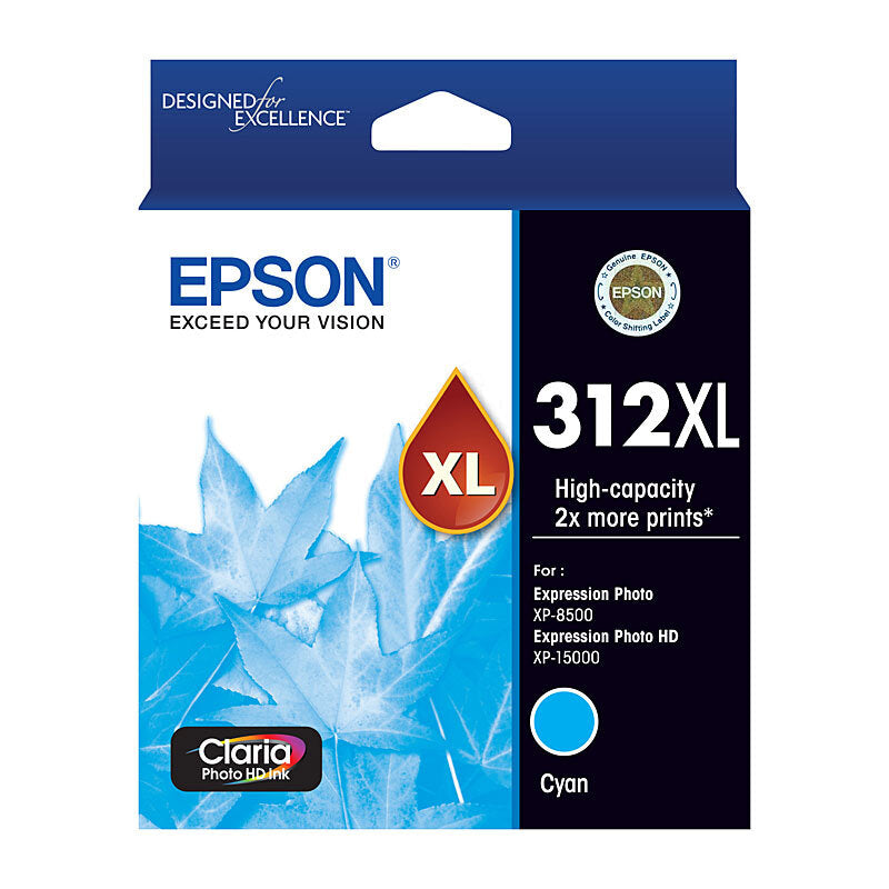 EPSON T183292 312XL CYAN HIGH YIELD INK CARTRIDGE