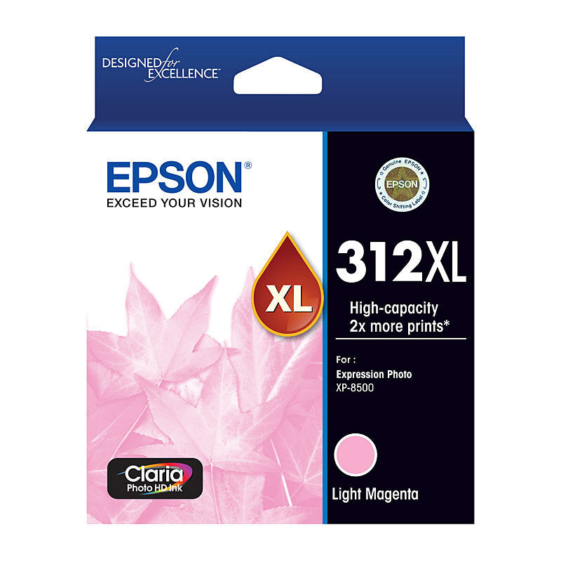 EPSON T183692 312XL LIGHT MAGENTA HIGH YIELD INK CARTRIDGE