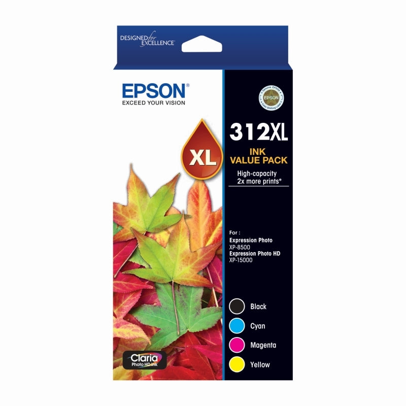 EPSON 312 C13T183A92 CMYK XL COLOUR PACK